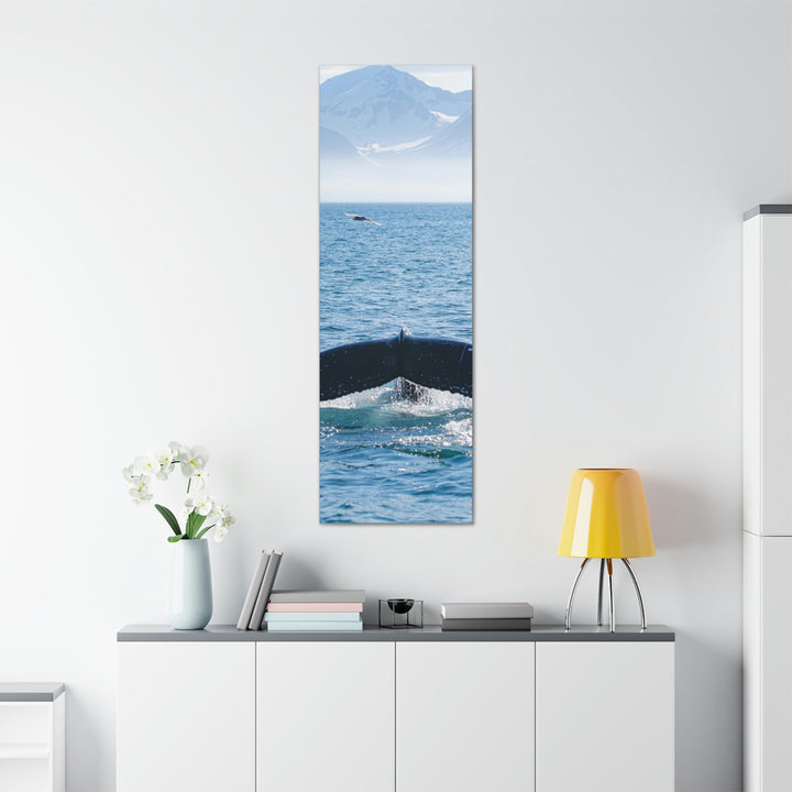 A Whale and A Mountain - Canvas