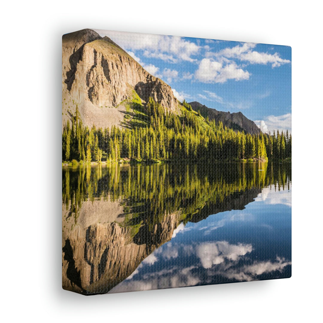 Mountain Scene Reflected - Canvas