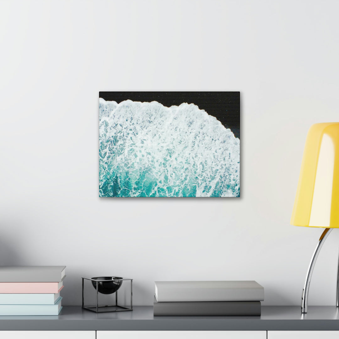 A Wave on Volcanic Sand - Canvas