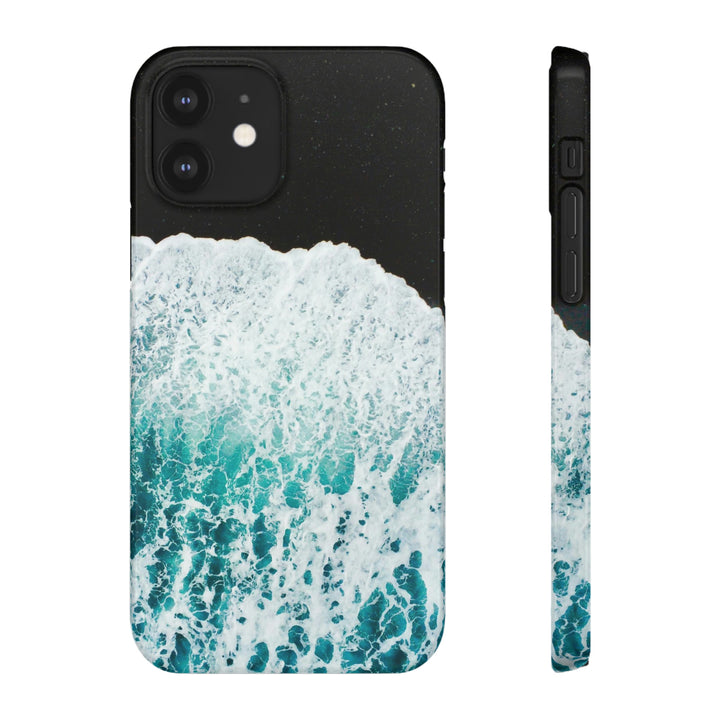 A Wave on Volcanic Sand - Phone Case