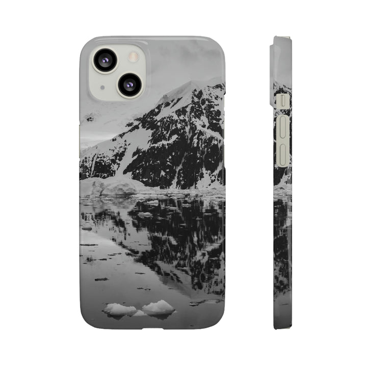 Reflected Calm in Black and White - Phone Case