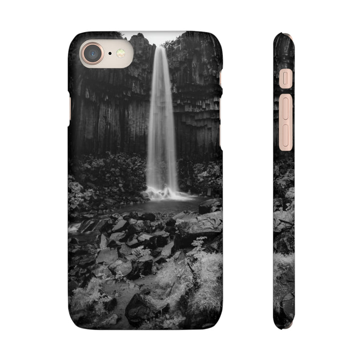 Svartifoss in Black and White - Phone Case