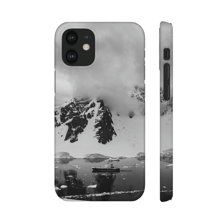 Peaceful Anchoring in Black and White - Phone Case