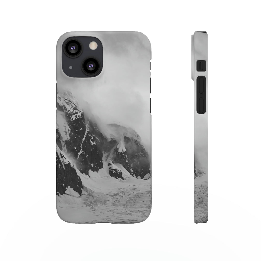 The Mist Descends in Black and White - Phone Case