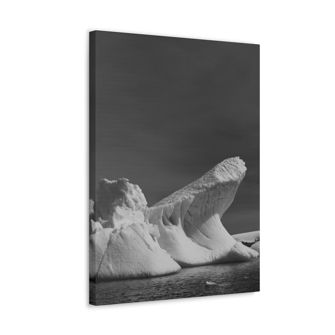 The Angles of an Iceberg in Black and White - Canvas