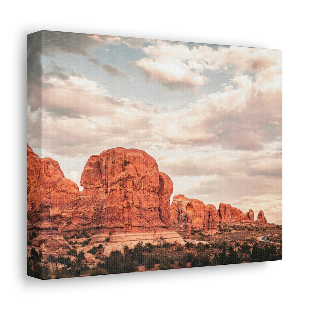 A Desert Sunset - Canvas