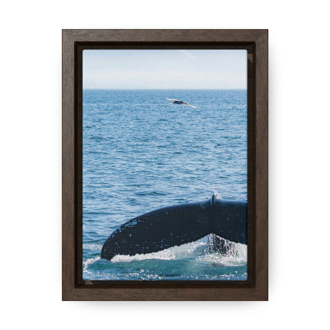 A Whale and A Mountain - Canvas with Frame