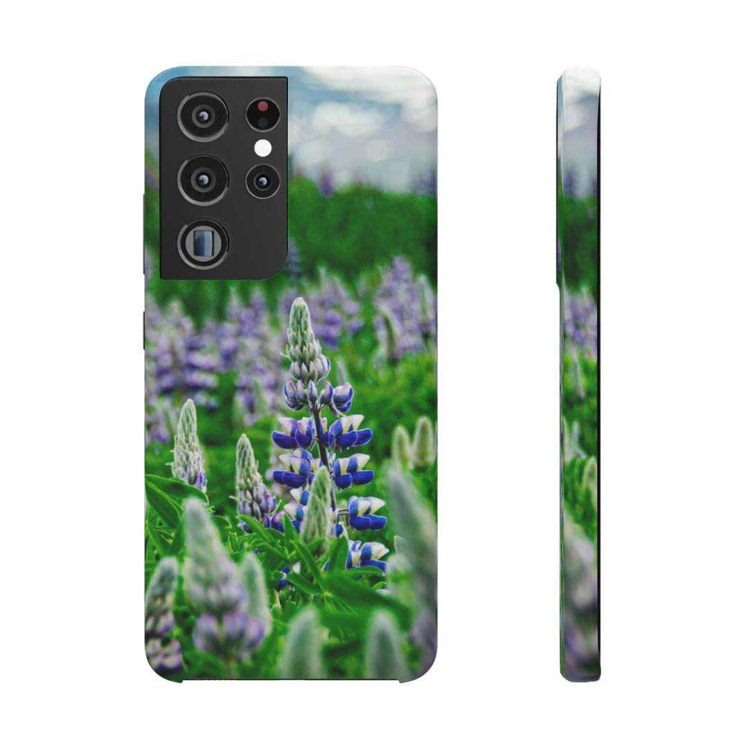 Glowing Lupin with Mountains - Phone Case