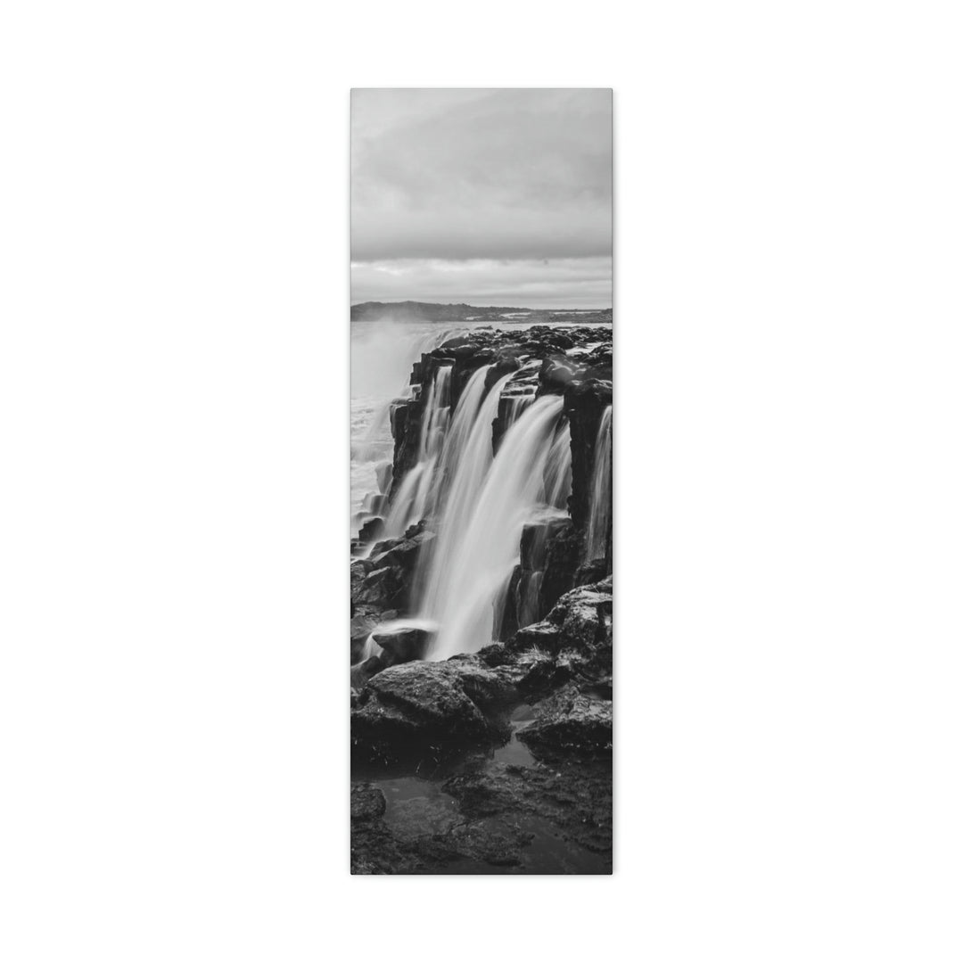 Selfoss in Black and White - Canvas