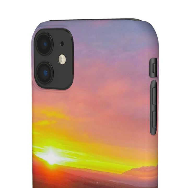 Sunset Over the Fjord Part 1 - Phone Case