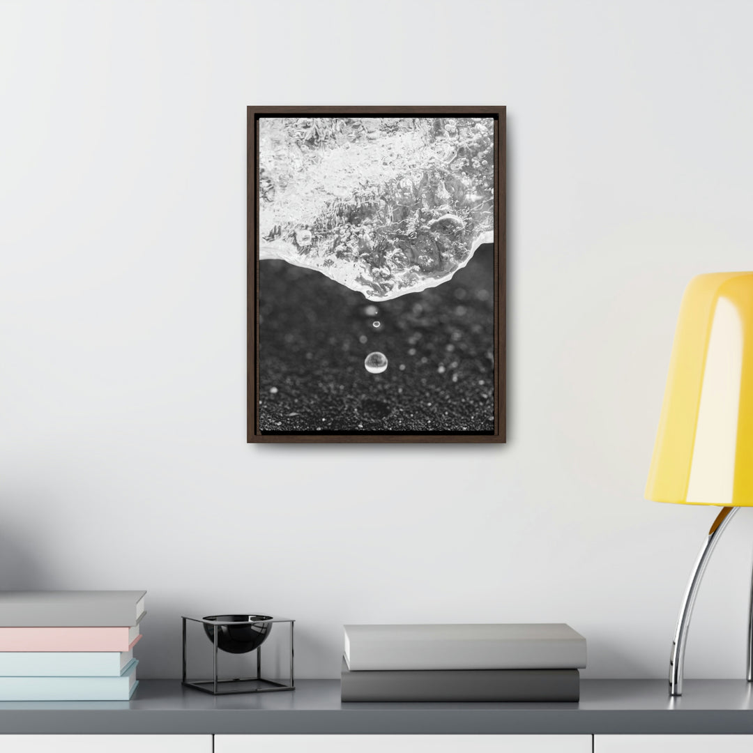 Suspended Droplet - Canvas with Frame