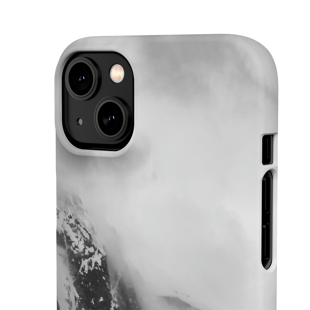 The Mist Descends in Black and White - Phone Case