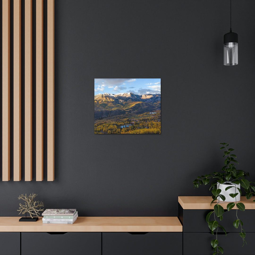 Glowing Mountainside - Canvas