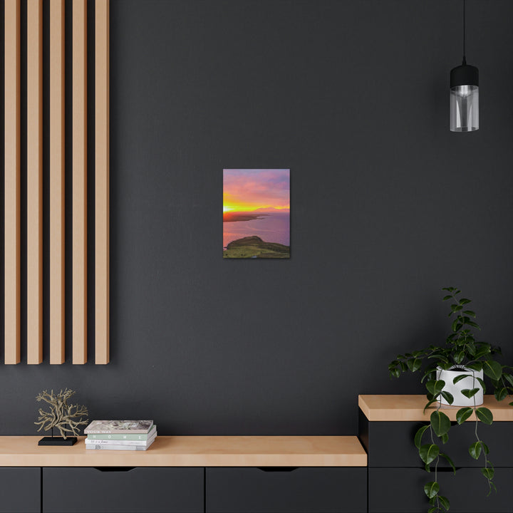 Sunset Over the Fjord Part 1 - Canvas