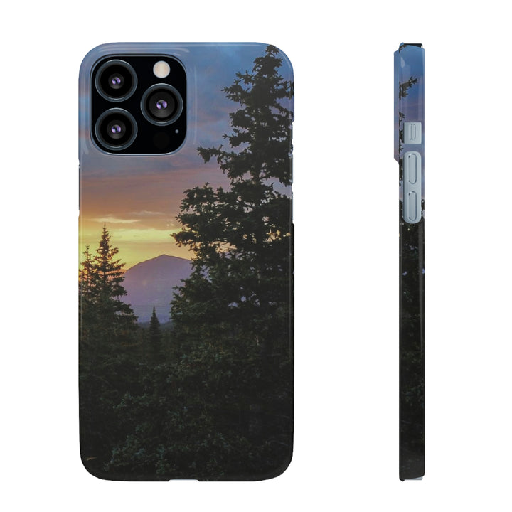 Rainy Sunset Through the Trees - Phone Case