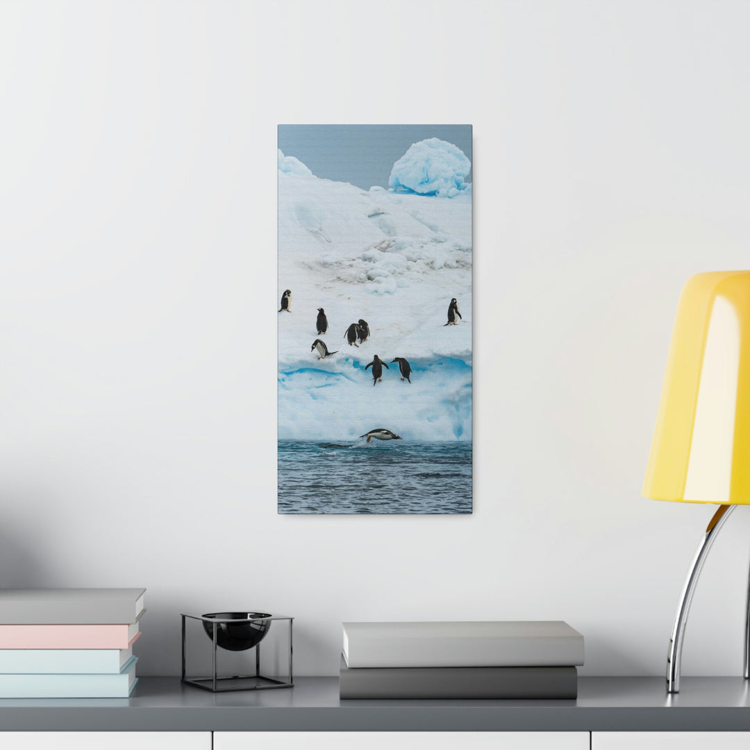 Porpoising Penguin - Canvas