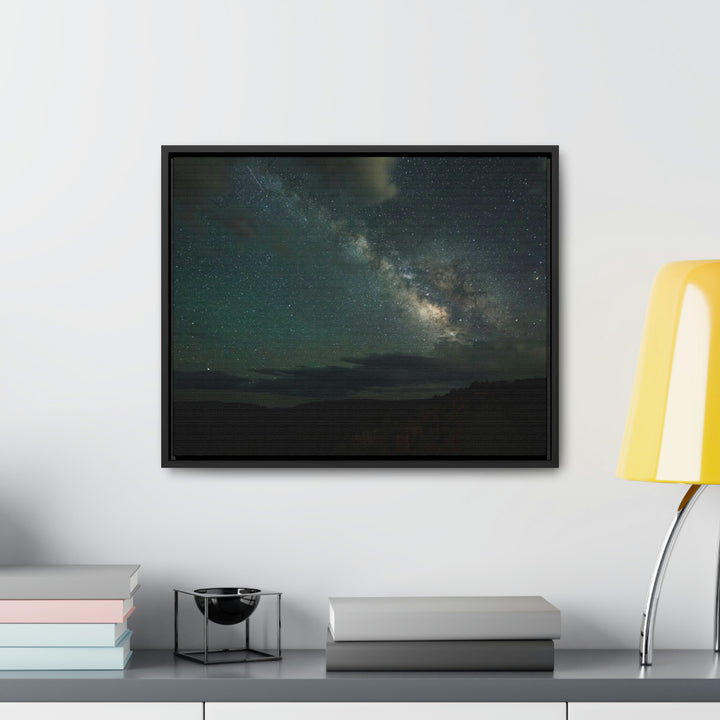 Milky Way Through the Clouds Part 2 - Canvas with Frame