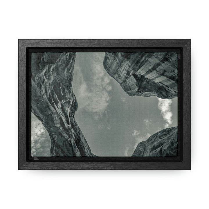 Natural Frames Part 3 in Black and White - Canvas with Frame