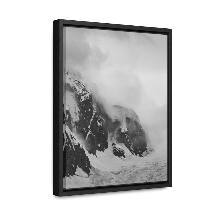 The Mist Descends in Black and White - Canvas with Frame