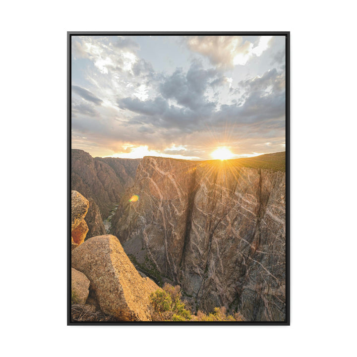 Painted Wall at Sunset Part 2 - Canvas with Frame