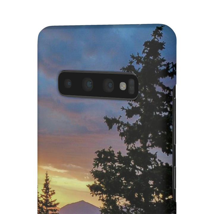 Rainy Sunset Through the Trees - Phone Case