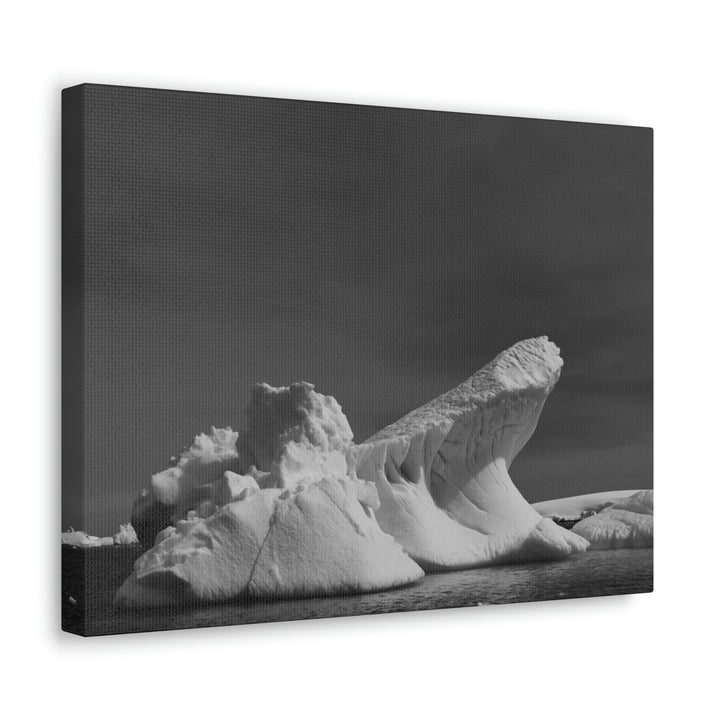 The Angles of an Iceberg in Black and White - Canvas