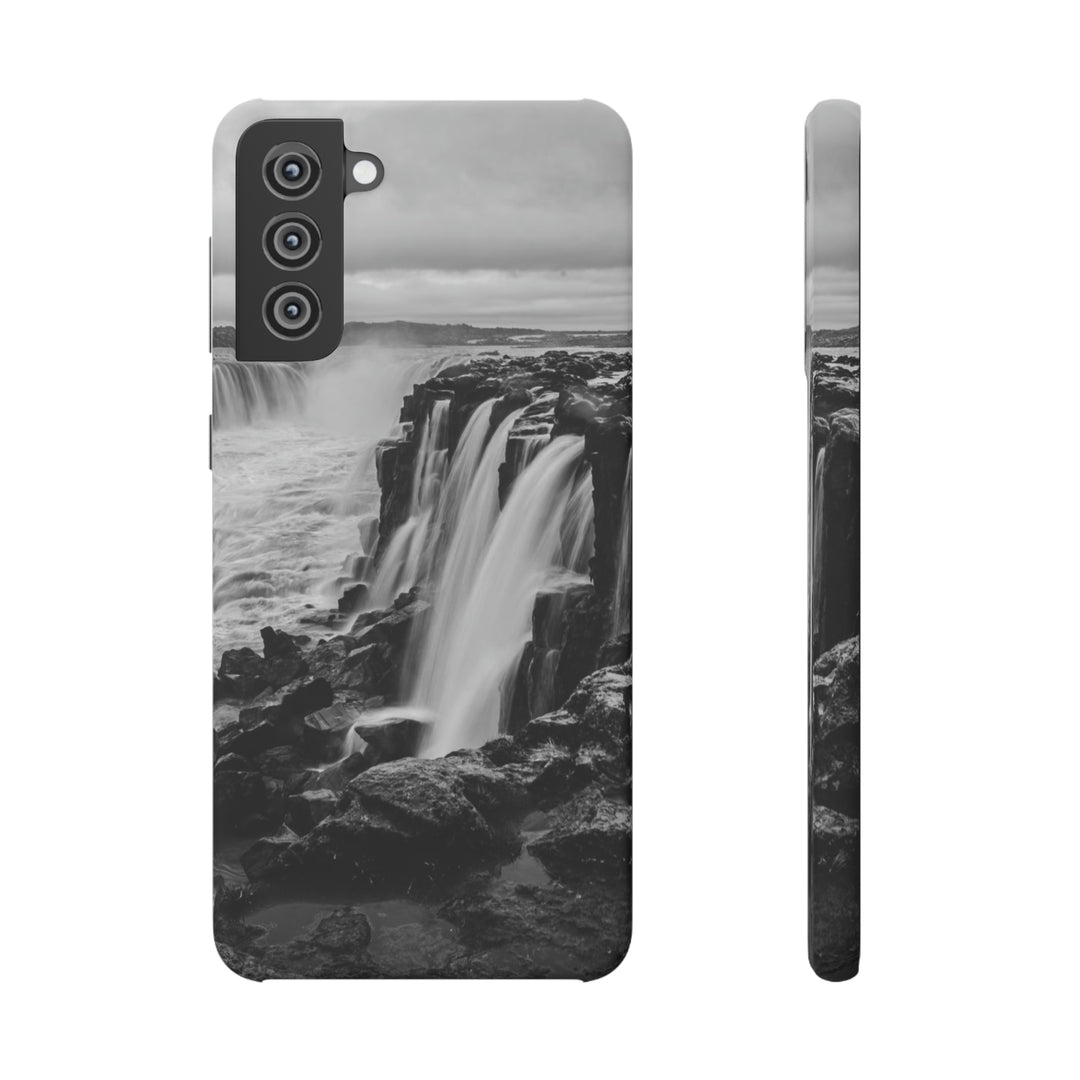 Selfoss in Black and White - Phone Case