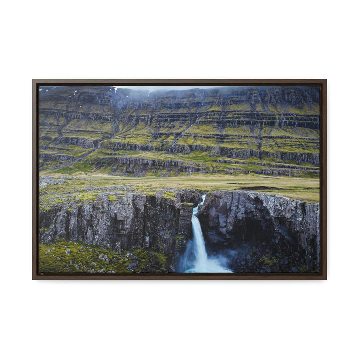 A Remote Waterfall - Canvas with Frame