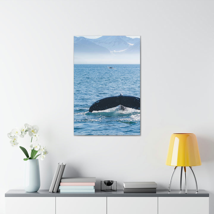 A Whale and A Mountain - Canvas