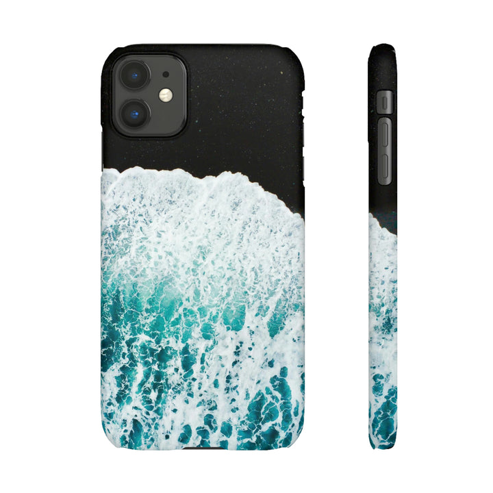 A Wave on Volcanic Sand - Phone Case