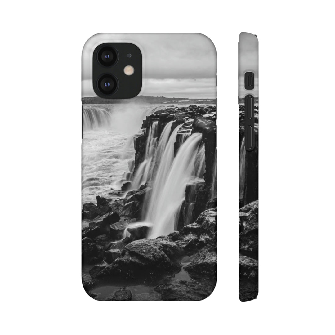 Selfoss in Black and White - Phone Case