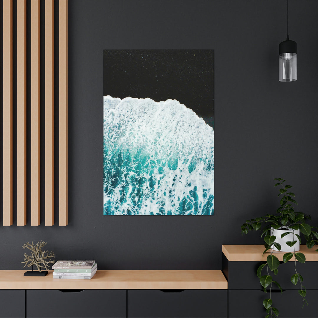 A Wave on Volcanic Sand - Canvas