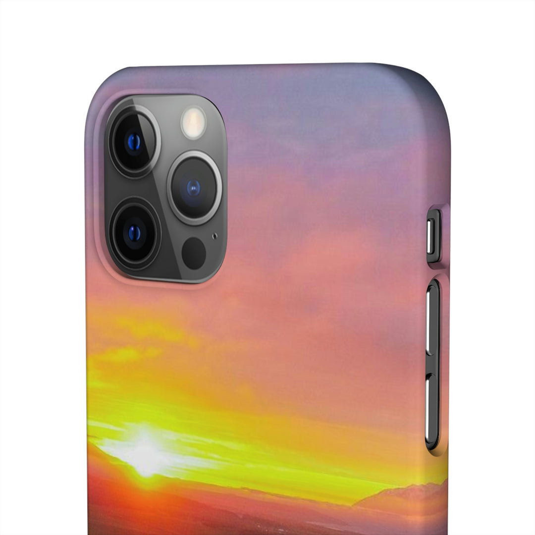 Sunset Over the Fjord Part 1 - Phone Case