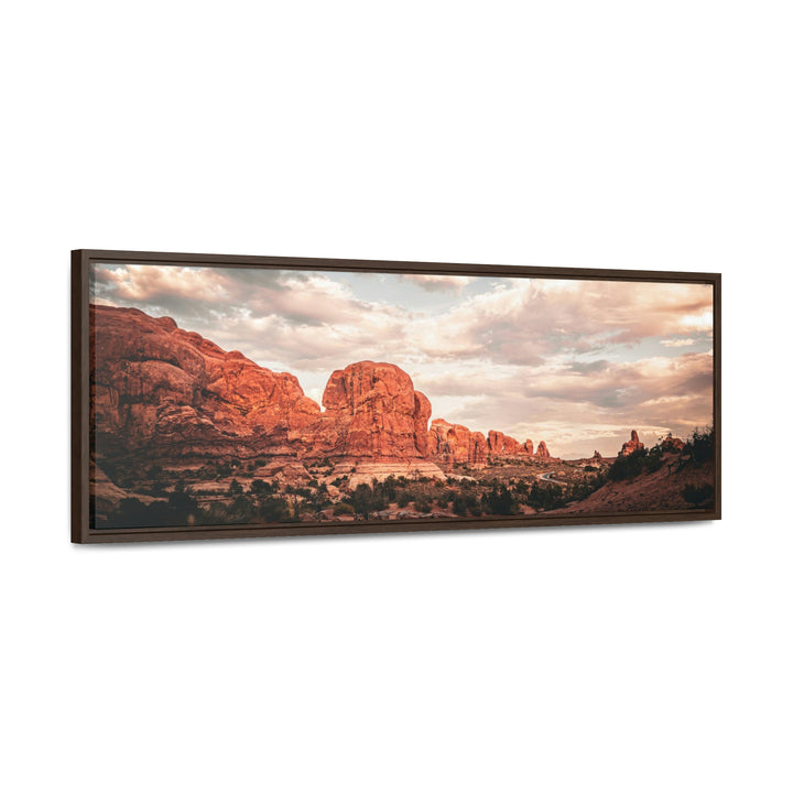 A Desert Sunset - Canvas with Frame