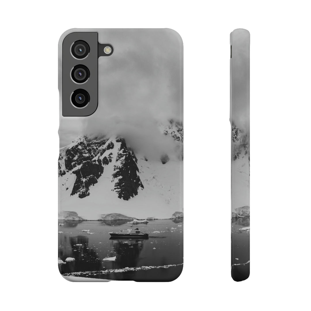 Peaceful Anchoring in Black and White - Phone Case