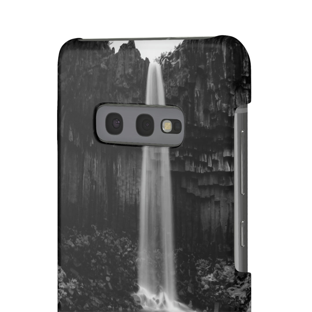 Svartifoss in Black and White - Phone Case