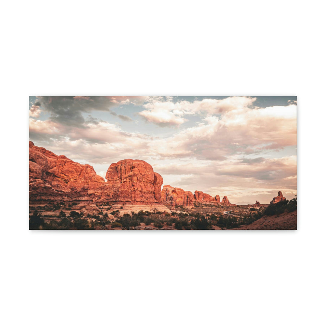 A Desert Sunset - Canvas