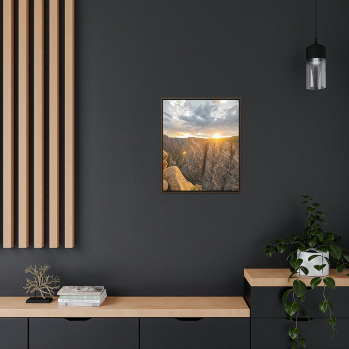 Painted Wall at Sunset Part 2 - Canvas with Frame