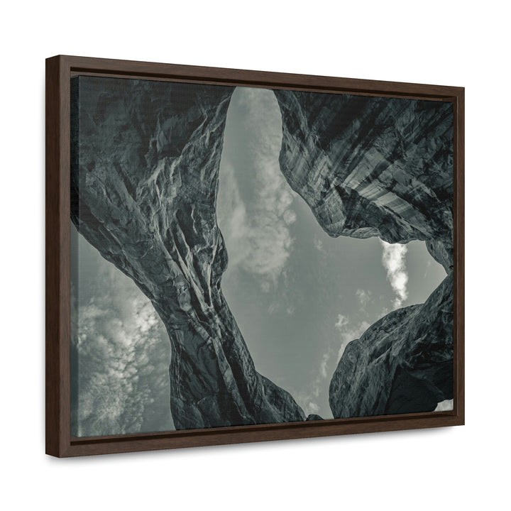 Natural Frames Part 3 in Black and White - Canvas with Frame