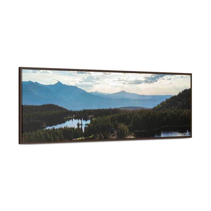 Cool Mountain Lakes - Canvas with Frame