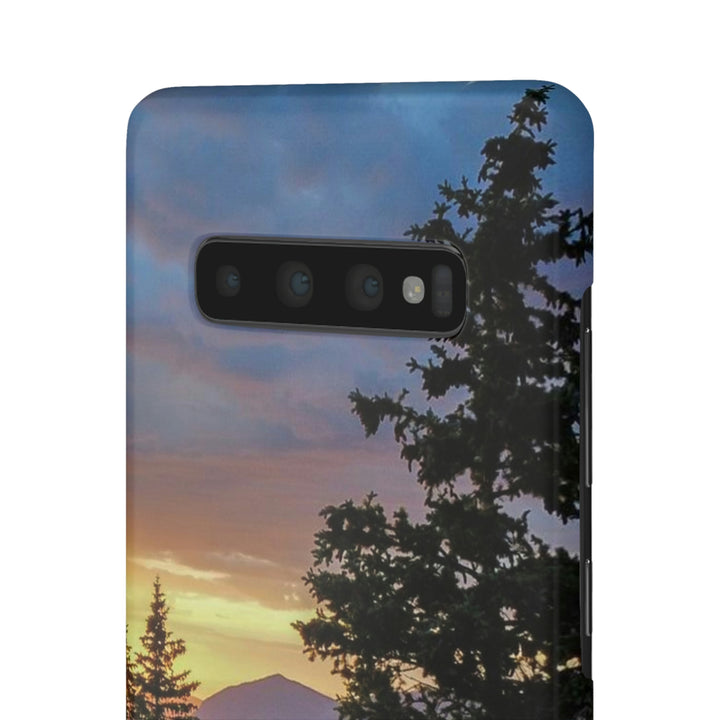 Rainy Sunset Through the Trees - Phone Case