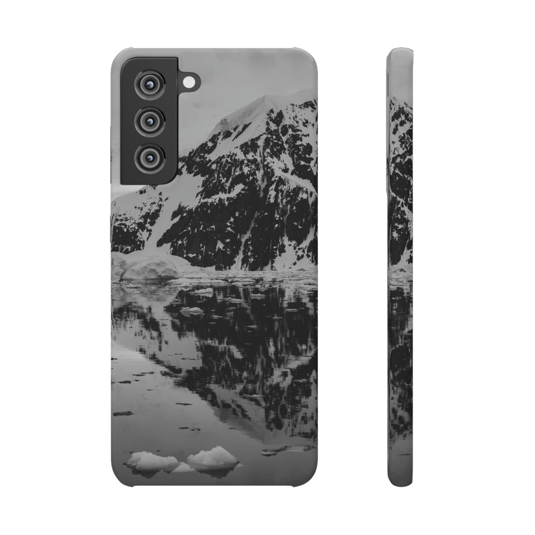 Reflected Calm in Black and White - Phone Case