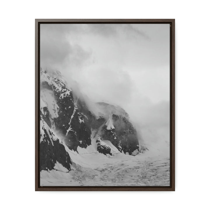 The Mist Descends in Black and White - Canvas with Frame