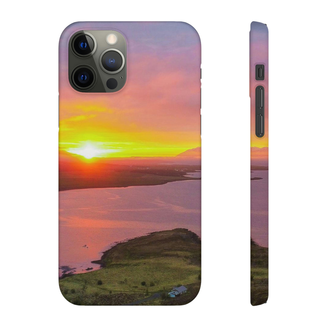 Sunset Over the Fjord Part 1 - Phone Case