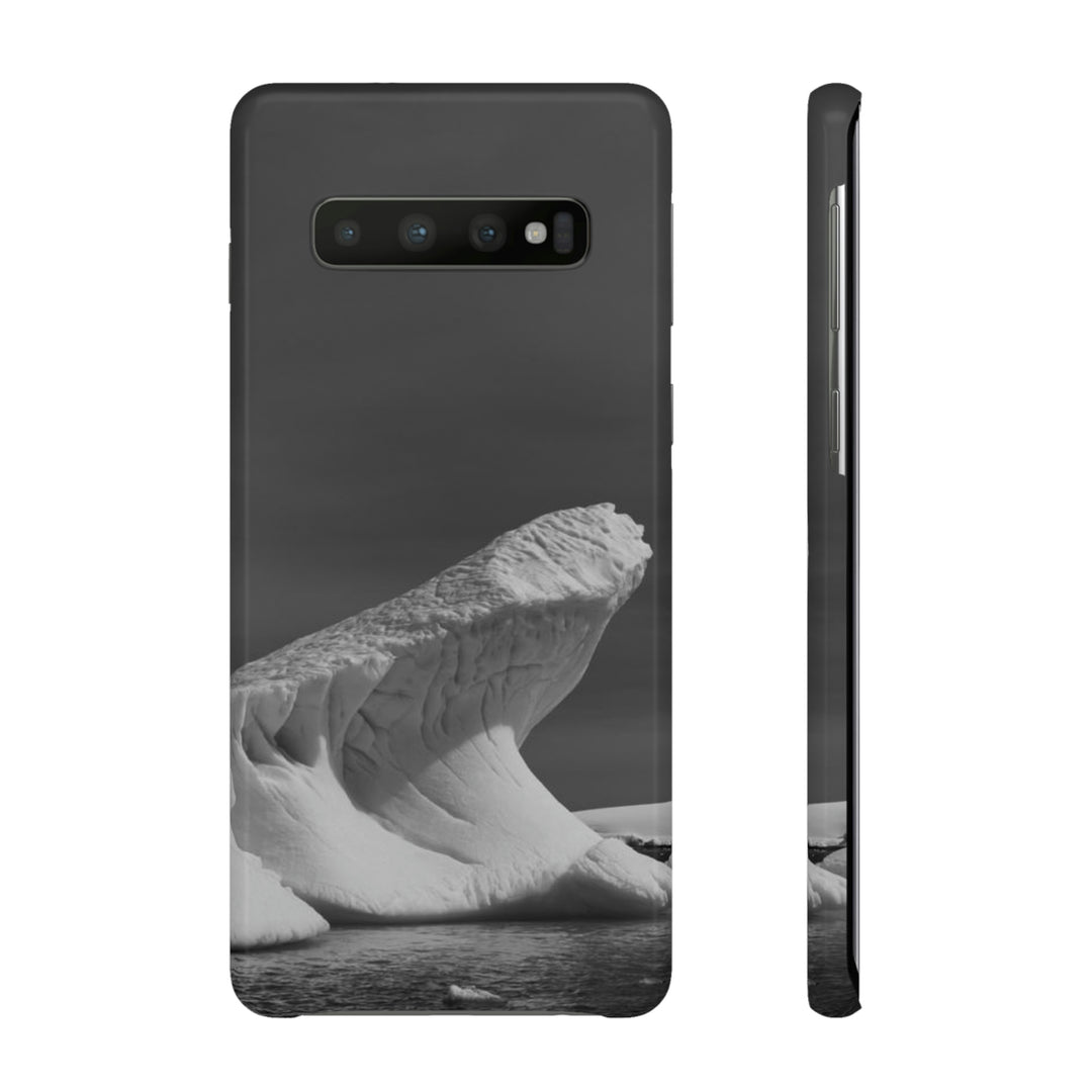 The Angles of an Iceberg in Black and White - Phone Case