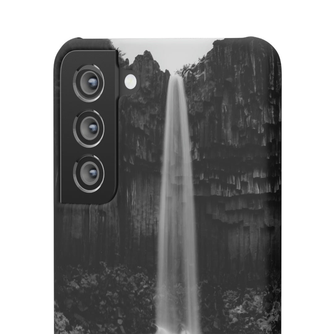 Svartifoss in Black and White - Phone Case