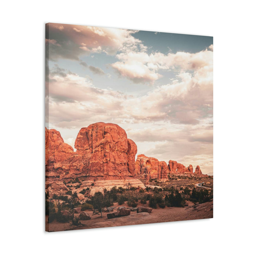 A Desert Sunset - Canvas