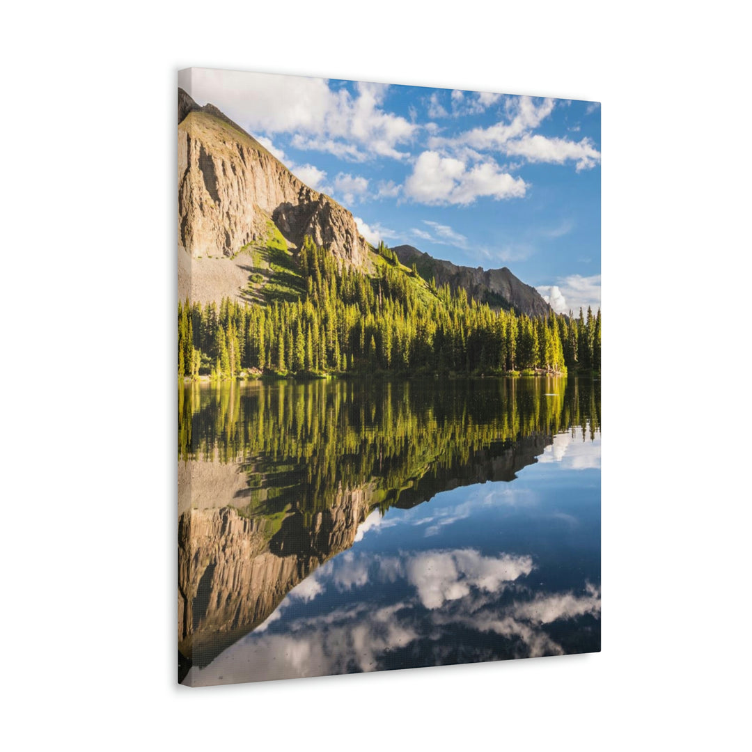 Mountain Scene Reflected - Canvas