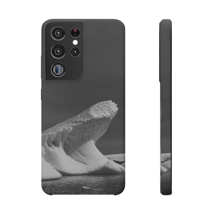 The Angles of an Iceberg in Black and White - Phone Case