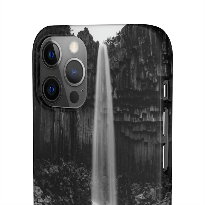 Svartifoss in Black and White - Phone Case